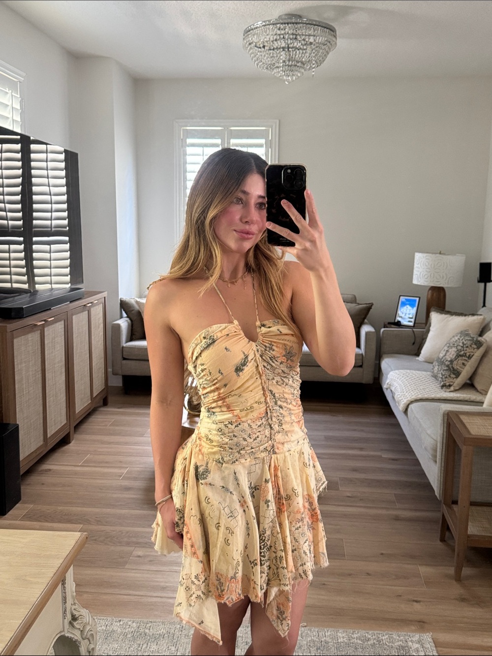 Urban Outfitters Selah hanky hem mini dress